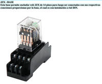Pack 10 Base Zócalo CHINT CZY14A-E para Mini Relé 14 Pines (4 Contactos) – Código 0533080044CH