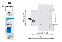 Desconectador Seccionador Modular CHINT NH2-125 1P 32A 230V – Código 171710032CH
