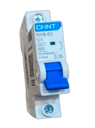 Interruptor Termomagnético CHINT NXB-63 1P 1A 6kA Curva C Certificado SEC – Código 070101001CH