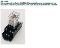 Base Zócalo CHINT CZY11A-E para Mini Relé 11 Pines (3 Contactos) – Código 0533080043CH
