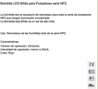 Pack 100 Lámparas LED CHINT BA9S 24V AC/DC Verde – Código 25170101CH