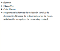 Pack de 100 Lámparas LED CHINT BA9S 24V AC/DC Blanco – Código 25170106CH