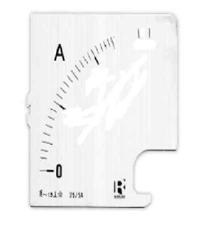 Escala para Amperímetro CHINT NP96 96x96mm 0-60A AC – Código 27021060CH