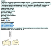 Fusible Cilíndrico CHINT 10x38mm 25A gG/gL 500V – Código 21051325CH