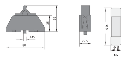 Fusible Cilíndrico CHINT 8.5x31.5mm 2A gG/gL 500V – Código 2109002CH