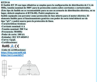 Fusible Cilíndrico CHINT 8.5x31.5mm 6A gG/gL 500V – Código 2109006CH