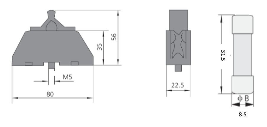 Fusible Cilíndrico CHINT 8.5x31.5mm 10A gG/gL 500V – Código 2109010CH
