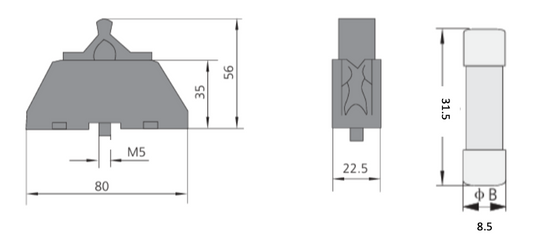 Fusible Cilíndrico CHINT 8.5x31.5mm 16A gG/gL 500V – Código 2109016CH