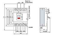 Interruptor caja moldeada CHINT NM1‑250H/4300 4P 250 A 50 kA 690 V – Código 0721444240CH