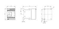 CONTACTOR,AC3:3KW 1NO AC230V 50/60HZ - 3RT2015-1AP01