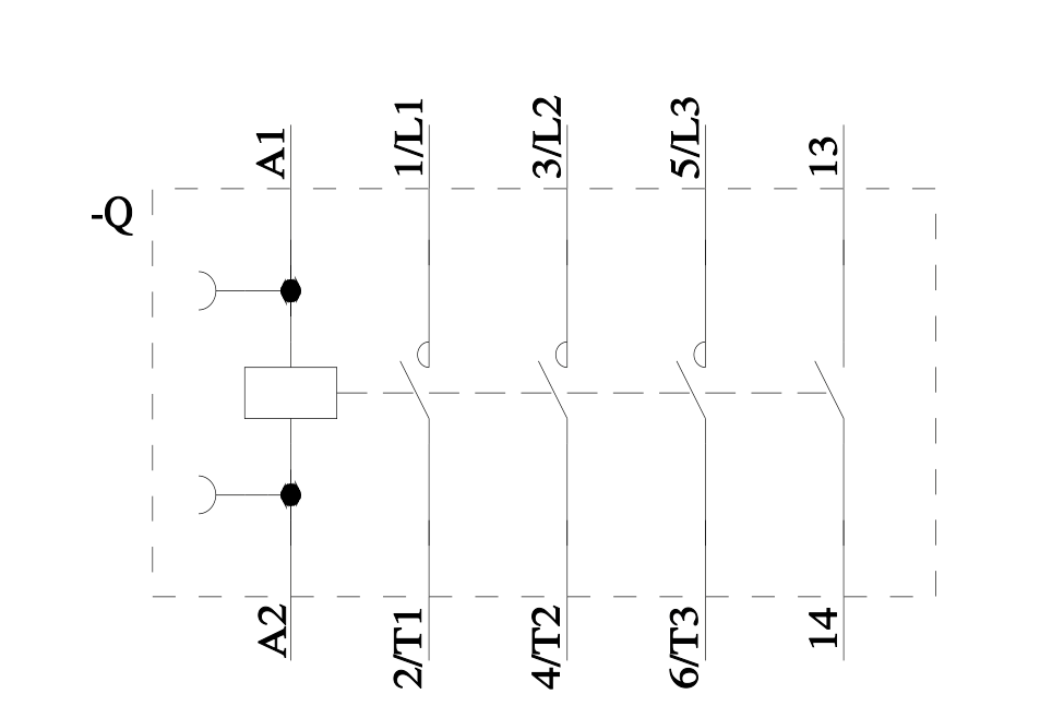 CONTACTOR,AC3:3KW 1NO AC230V 50/60HZ - 3RT2015-1AP01
