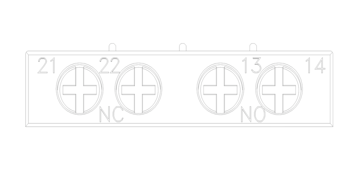 TRANSVERSE AUX. SWITCH 1NO + 1NC - 3RV2901-1E