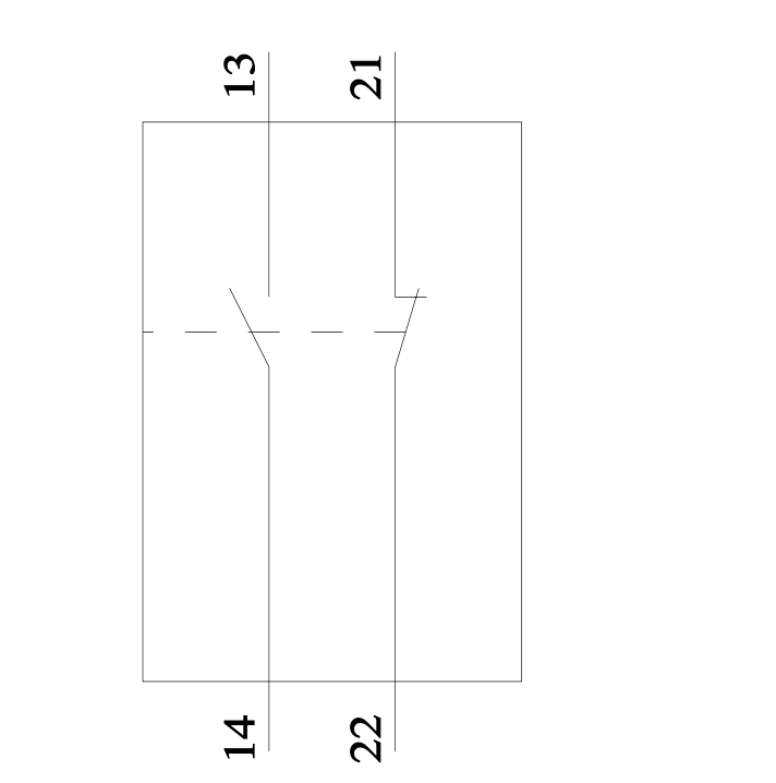 TRANSVERSE AUX. SWITCH 1NO + 1NC - 3RV2901-1E