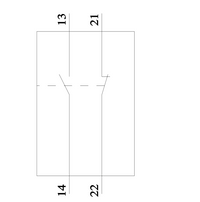 TRANSVERSE AUX. SWITCH 1NO + 1NC - 3RV2901-1E