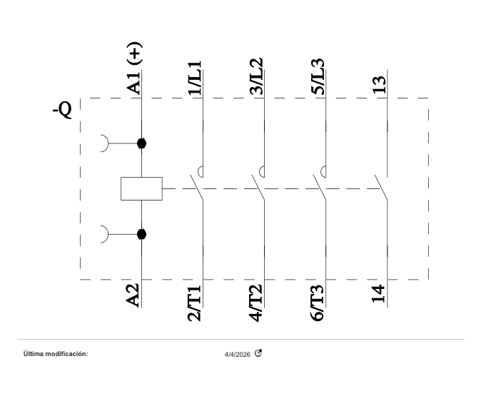 contactor de potencia, AC-3e/AC-3, 9 A, 4 kW/400 V, tripolar, 24 V DC, contactos auxiliares: 1 NA, borne de tornillo, tamaño: S00 - 3RT2016-1BB41-0CC0