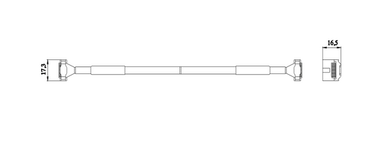 Cable de enlace Longitud 0,025 m, plano, para conectar la unidad base con módulos de ampliación a través de la interfaz del sistema - 3UF7930-0AA00-0