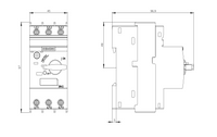 Disyuntor de protección del motor Siemens 3RV2, 690V, 27A, 32 A - 3RV2021-4EA10