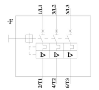 Disyuntor de protección del motor Siemens 3RV2, 690V, 27A, 32 A - 3RV2021-4EA10