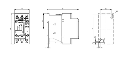 CONTACTOR 12A AC3 110Vac 1NA+1NC S0 - 3RT2024-1AG20