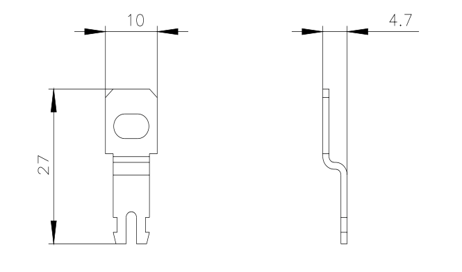 Terminal de empuje Siemens 3RV2928-0B para uso con Serie 3RA2 - 3RV2928-0B