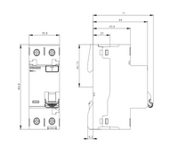 Interruptor Diferencial Siemens, 25A Tipo A, 2 Polos, 30 mA Tipo A SENTRON 5SV3 CCC, EAC, VDE, UKCA, CE - 5SV3312-6