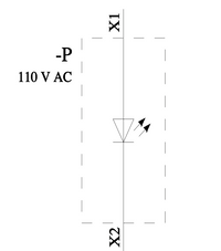 Indicador Siemens, LED, diámetro 22 mm Montaje en Panel Verde, IP69, IP67, IP66, IP20 SIRIUS ACT 3SU11 Redondo 110V ac - 3SU1103-6AA40-1AA0