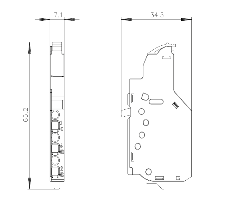 Contacto auxiliar Siemens 2 contactos 3VA Lateral, terminal: Tornillo, 2 NC/4 NA, 250V, 2 A - 3VA9988-0AA12