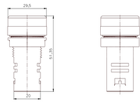 PILOTO MONOBLOCK 110VAC/DC VERDE - 3SB7215-6AA40-1AA0