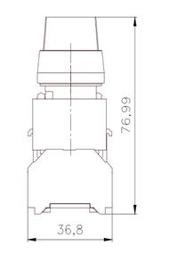 Selector 3 posiciones 22mm IZQ-CTR-DCH 2 × 60°, posición V no iluminado, 2 NA - 3SB7130-2AL10-1NA0