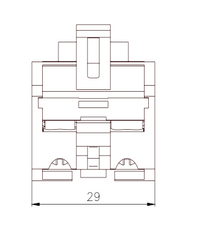Bloque de contactos 1 NA - 3SB7400-1AA10-1BA0