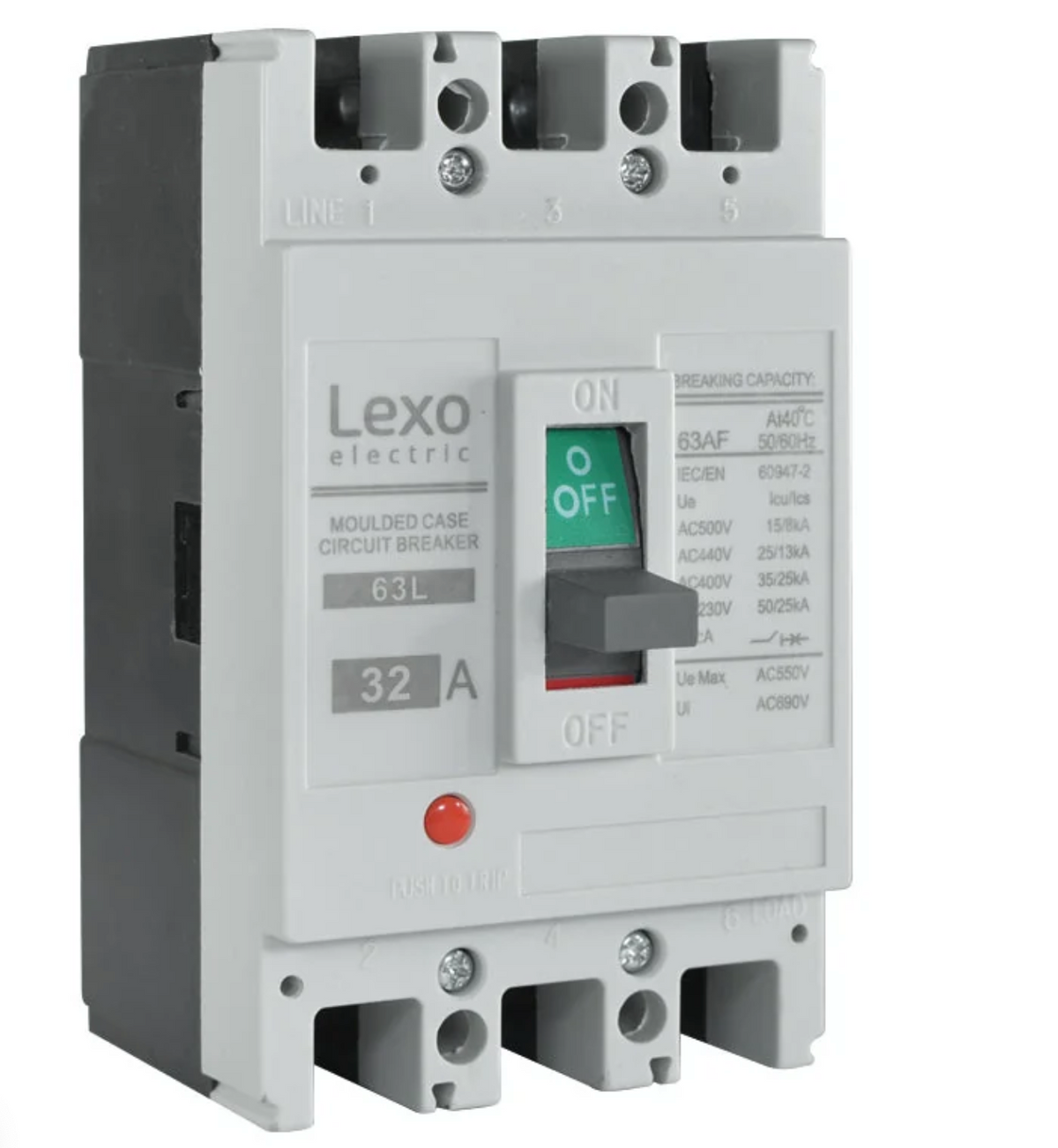 Interruptor caja moldeada fija LEXO 63L 3P 32A 25KA - 5317032