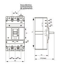 Interruptor caja moldeada fija LEXO 63L 3P 32A 25KA - 5317032