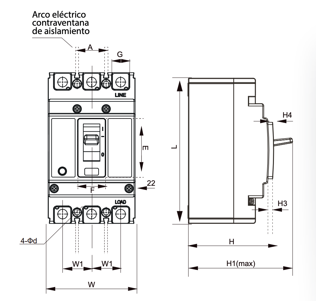 Interruptor caja moldeada fija LEXO 63L 3P 40A 25KA - 5317040