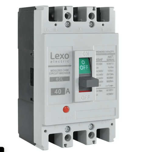 Interruptor caja moldeada fija LEXO 63L 3P 40A 25KA - 5317040