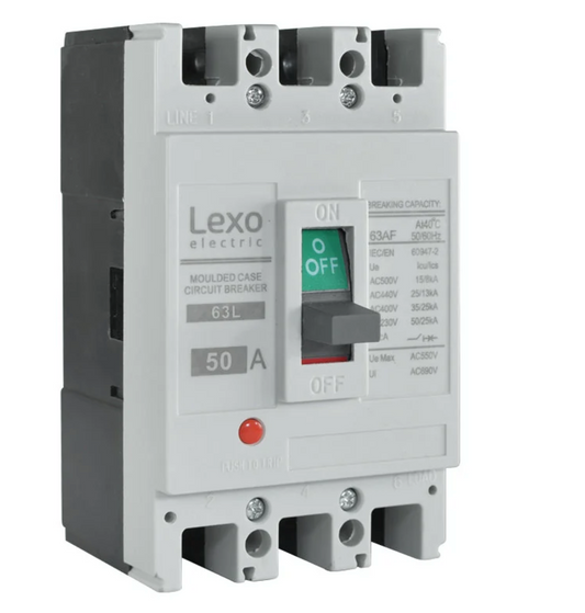 Interruptor caja moldeada fija LEXO 63L 3P 50A 25KA - 5317050