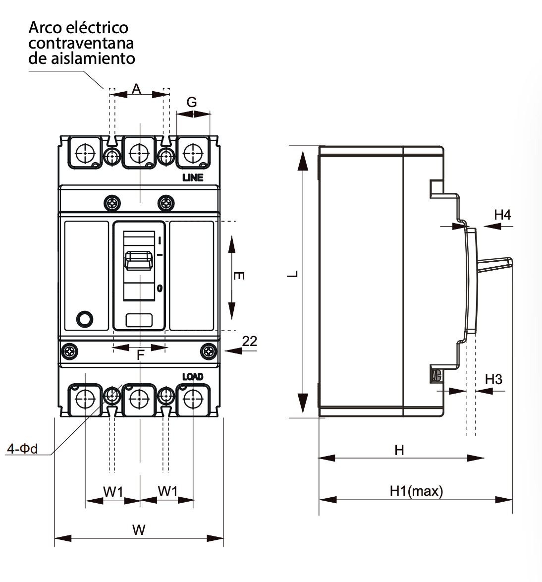 Interruptor caja moldeada fija LEXO 63L 3P 50A 25KA - 5317050