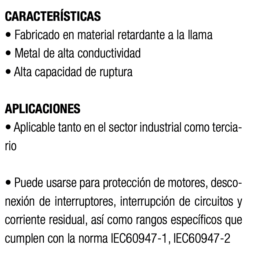 Interruptor caja moldeada fija LEXO 63L 3P 63A 25KA - 5317063