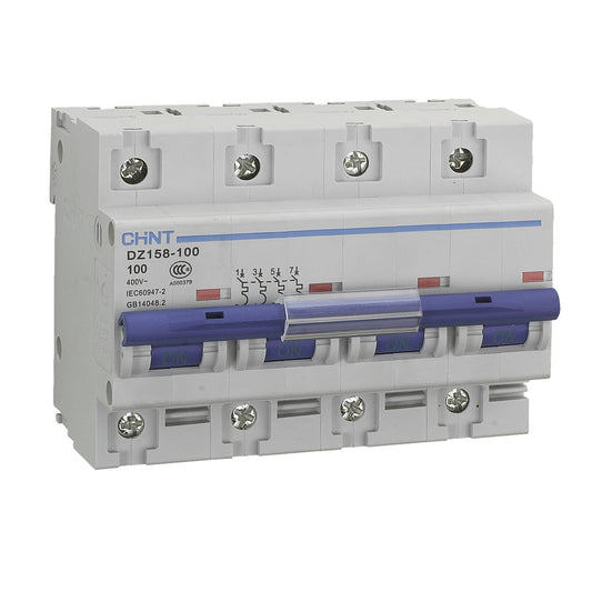 Interruptor Termomagnético CHINT NXB-125H 4P 125A 10kA Curva C – Código 070314125CH