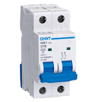 Interruptor Termomagnético CHINT NB1‑63DC 2P 16 A 500 V DC Curva C – Código 07032216CH
