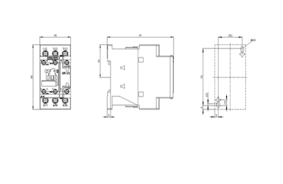 contactor de potencia, AC-3e/AC-3, 17 A, 7,5 kW/400 V, tripolar, 220 V AC, 50/60 Hz, contactos auxiliares: 1 NA + 1 NC, borne de tornillo, tamaño: S0 - 3RT2025-1AN20