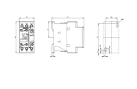contactor de potencia, AC-3e/AC-3, 17 A, 7,5 kW/400 V, tripolar, 220 V AC, 50/60 Hz, contactos auxiliares: 1 NA + 1 NC, borne de tornillo, tamaño: S0 - 3RT2025-1AN20