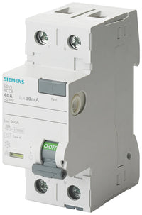 Interruptor Diferencial Siemens, 25A Tipo A, 2 Polos, 30 mA Tipo A SENTRON 5SV3 CCC, EAC, VDE, UKCA, CE - 5SV3312-6