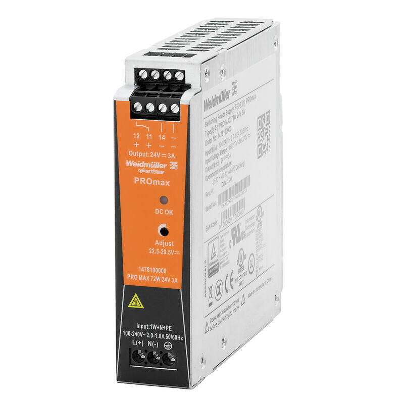 FUENTE DE ALIMENTACION PRO MAX 72W 24V 3A  - 1478100000