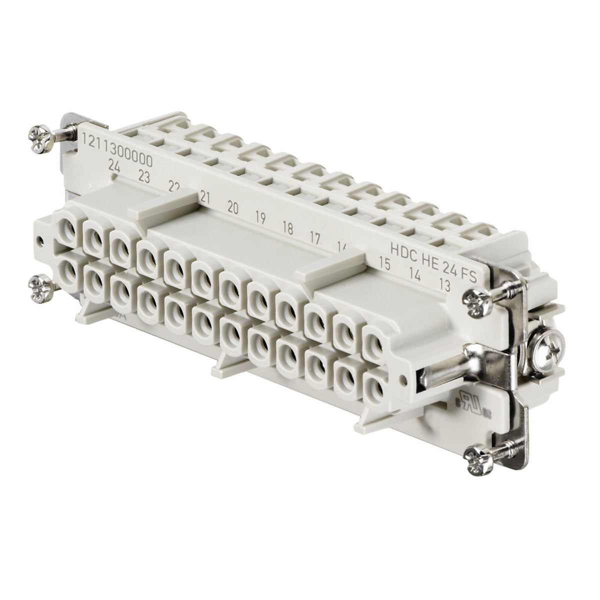CONECTOR HDC HE 24 FS 24 POLOS HEMBRA 16A TIPO TORNILLO  - 1211300000
