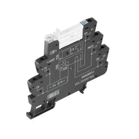 RELE CON BASE TRS24VUC 1CO 6A PULSADOR NO - 1122780000