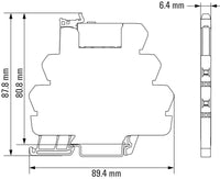 RELE CON BASE TRP 24VDC ACT PB 6A PULSADOR SI - 2855840000