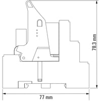 RELE CON BASE RCMKIT-I 230VAC 2CO LD 12A PULSADOR SI - 8920970000