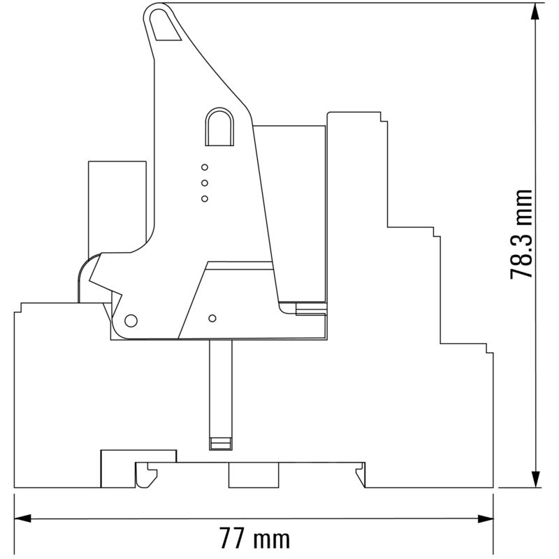 RELE CON BASE RCMKIT-I-230VAC 4CO LD 6A PULSADOR SI - 8921060000