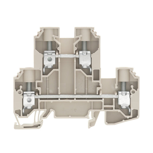 BORNE CONEXION POR TORNILLO 2 PISOS 10MM WDK 10 BEIGE - 1186740000