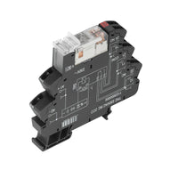 RELE CON BASE TRZ 120VAC RC 2CO 8A PULSADOR NO - 1123680000